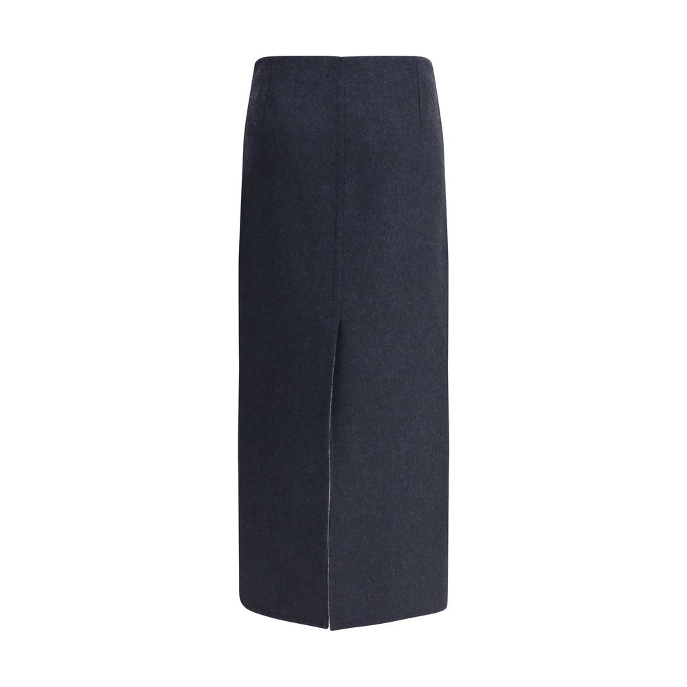 Virgin wool midi Skirt