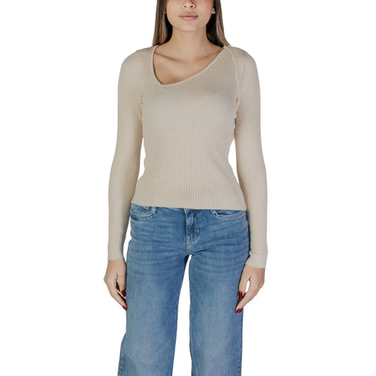 Beige Viscose Sweatshirt