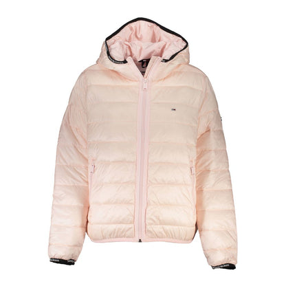 Pink Polyester Jackets & Coat