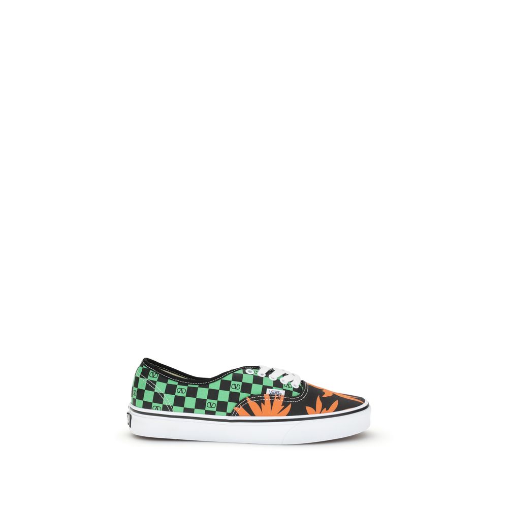 Multicolor Cotton Low Top Sneakers
