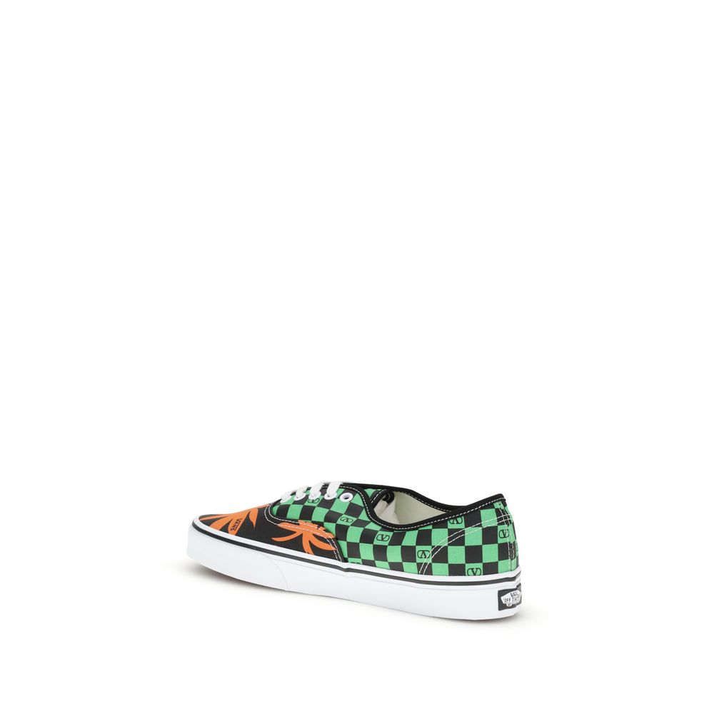 Multicolor Cotton Low Top Sneakers