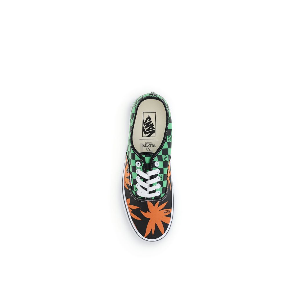 Multicolor Cotton Low Top Sneakers