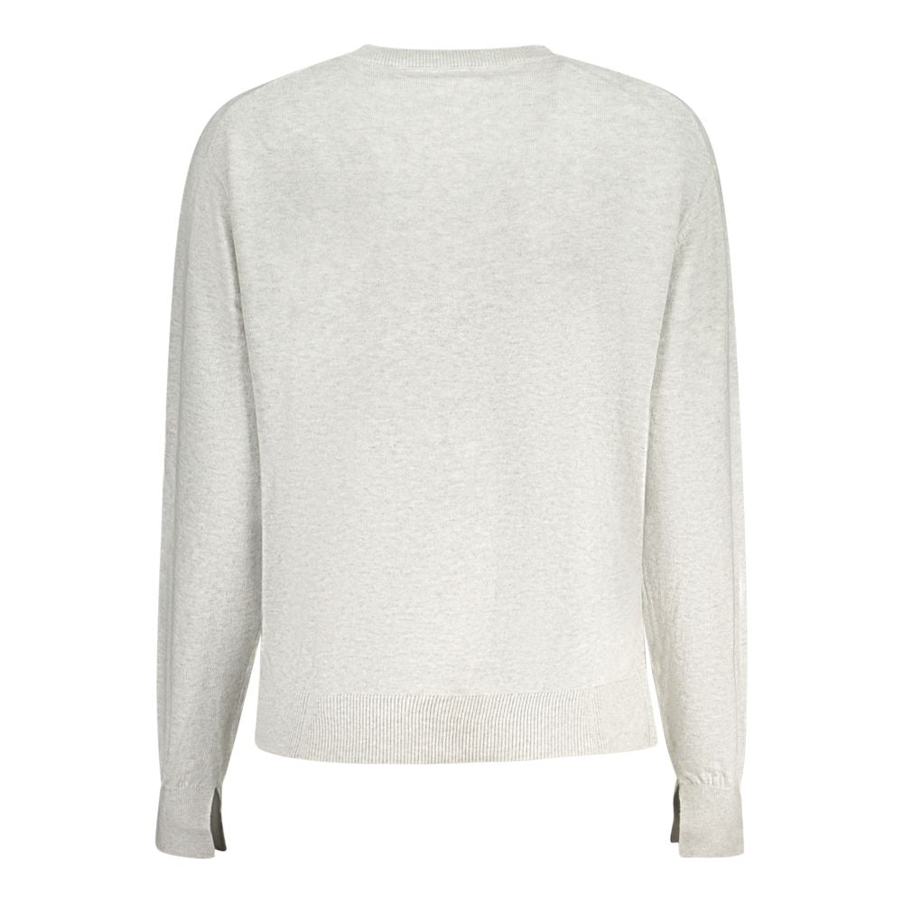 Gray Cotton Women Sweater