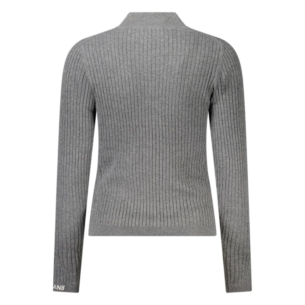 Gray Cotton Women Sweater