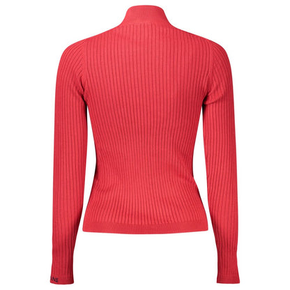 Red Cotton Women Sweater