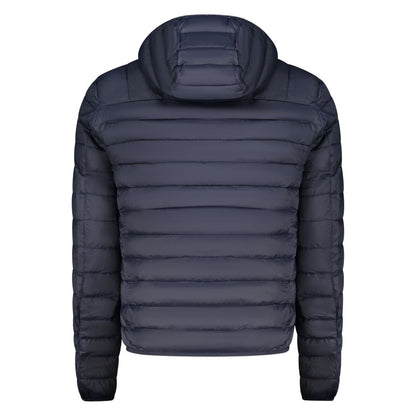 Blu Polyester Men Light Jacket