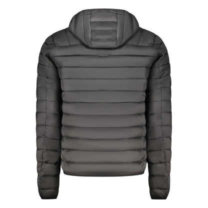 Black Polyester Jackets & Coat
