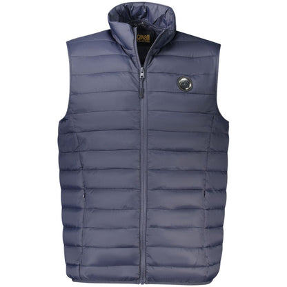 Blu Polyester Men's Jacket