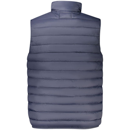 Blu Polyester Men's Jacket