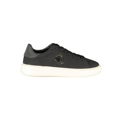 Black Leather Men Sneaker