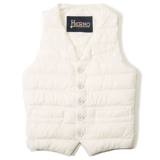 White Polyamide Sleveless Jacket