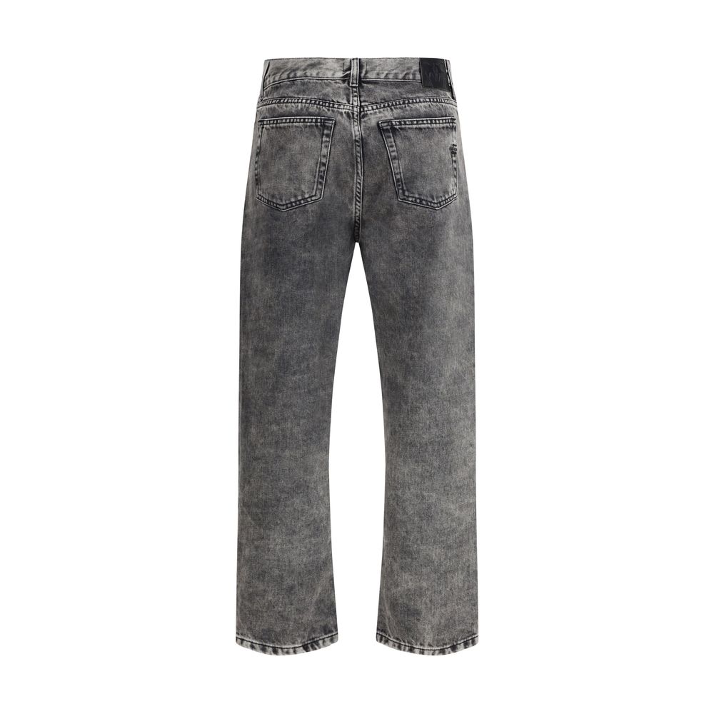 Five-pocket Jeans with mini studs