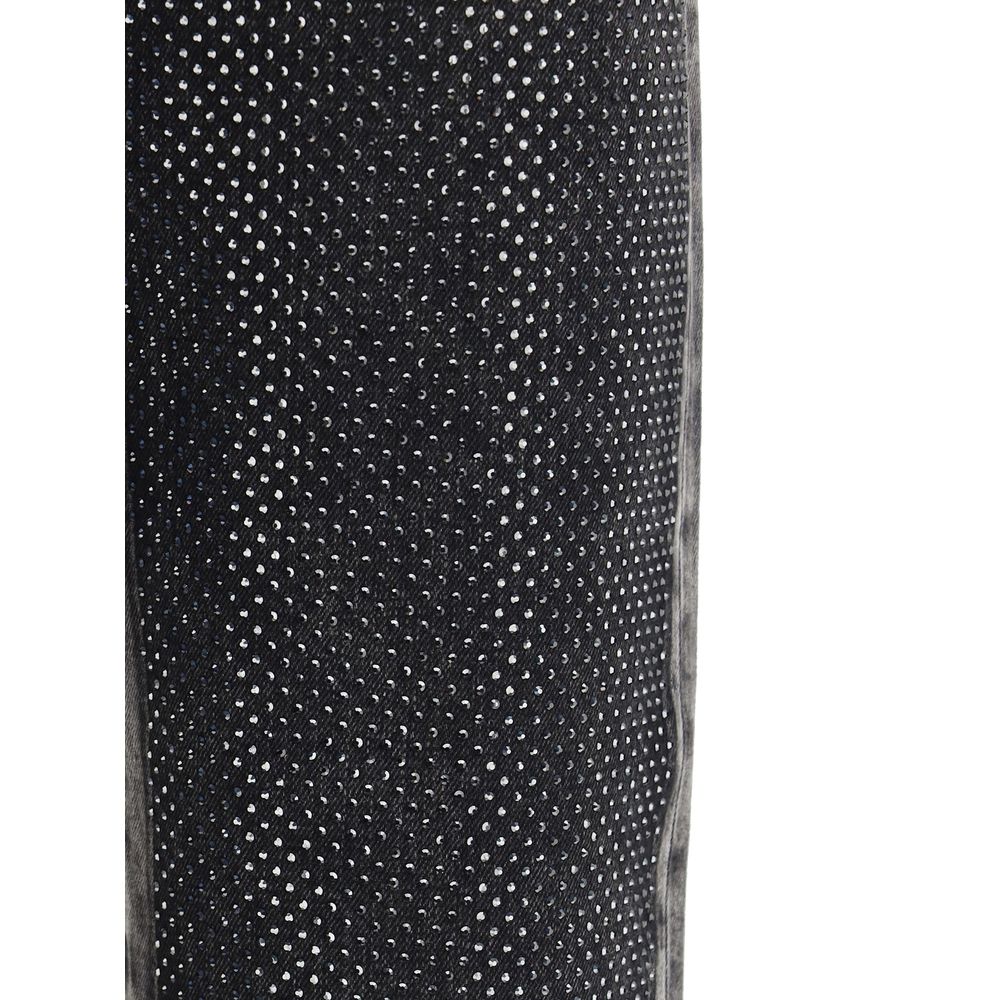 Five-pocket Jeans with mini studs