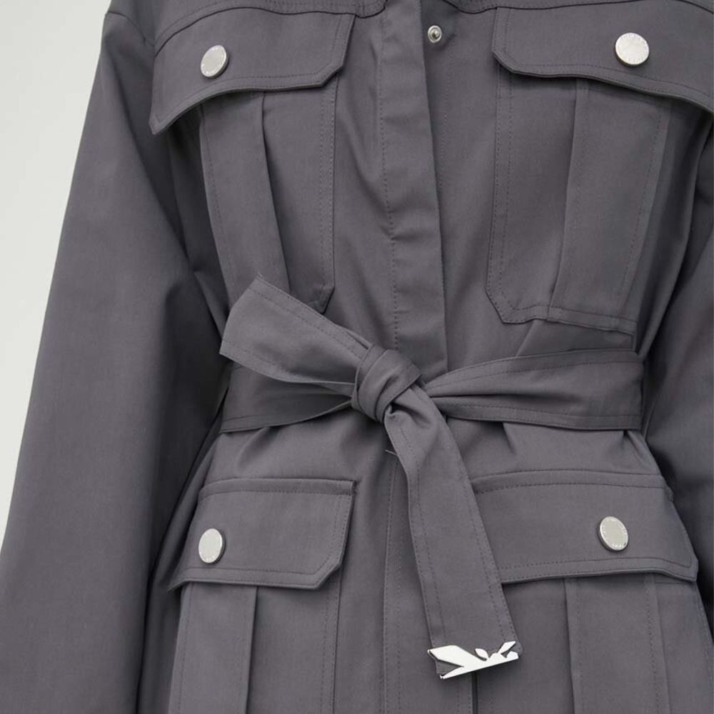 Gray Cotton Jackets & Coat