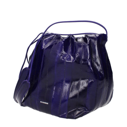 Purple Leather Shoulder Bag
