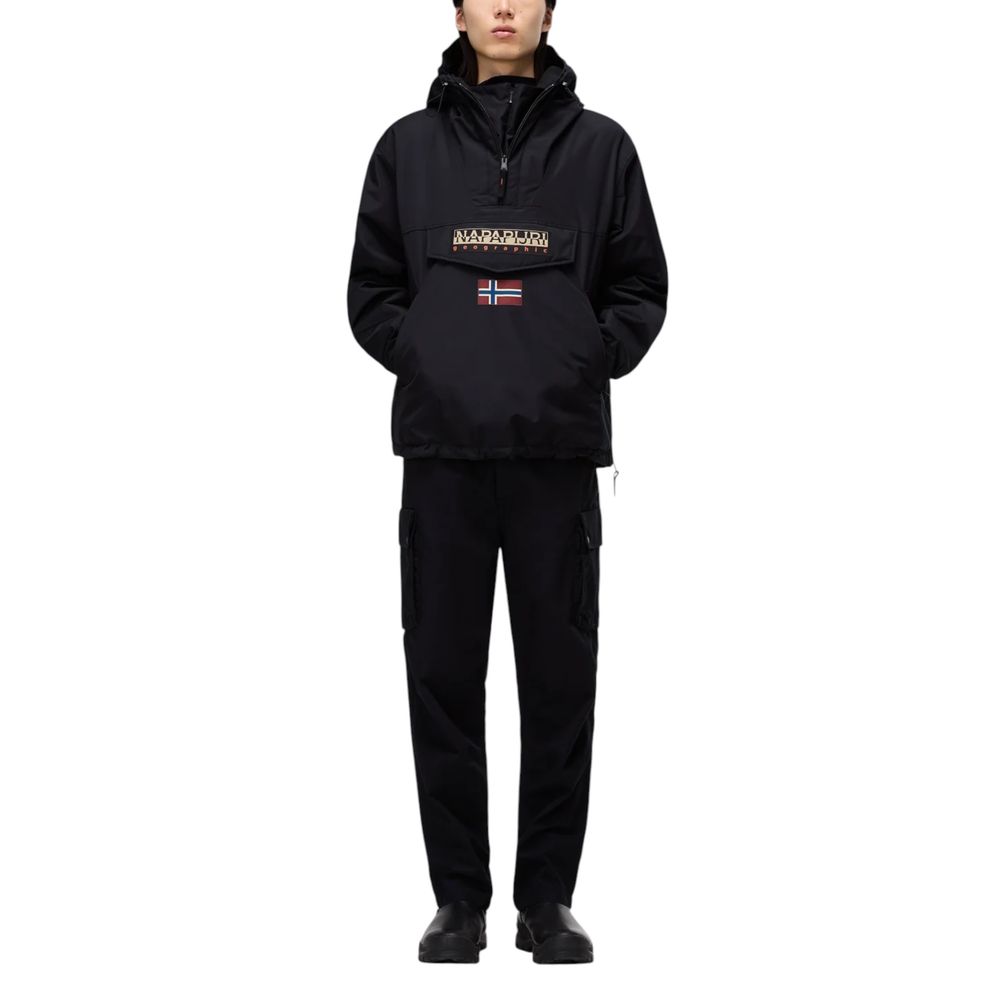 Black Polyester Jackets & Coat