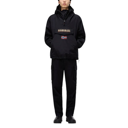 Black Polyester Jackets & Coat