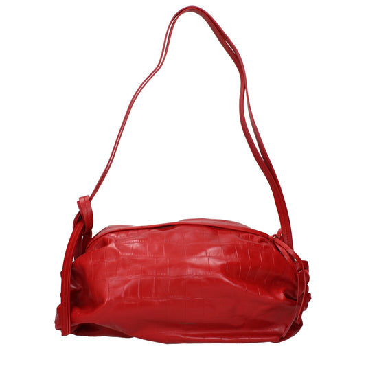 Red Leather Shoulder Bag