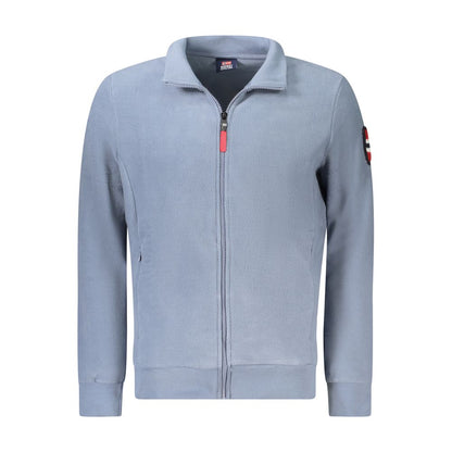 Blue Polyester Men's Sweatshirt