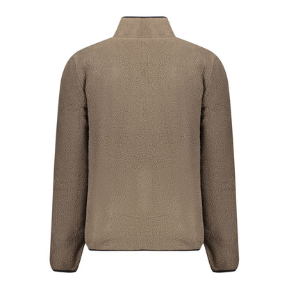 Brown Polyester Men Sweater
