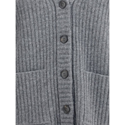 Gray Wool Cardigan