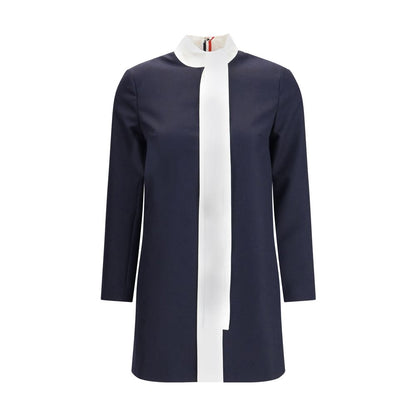 High Wool Suiting Shift Dress