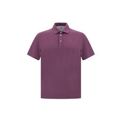 Purple Cotton Polo Shirt