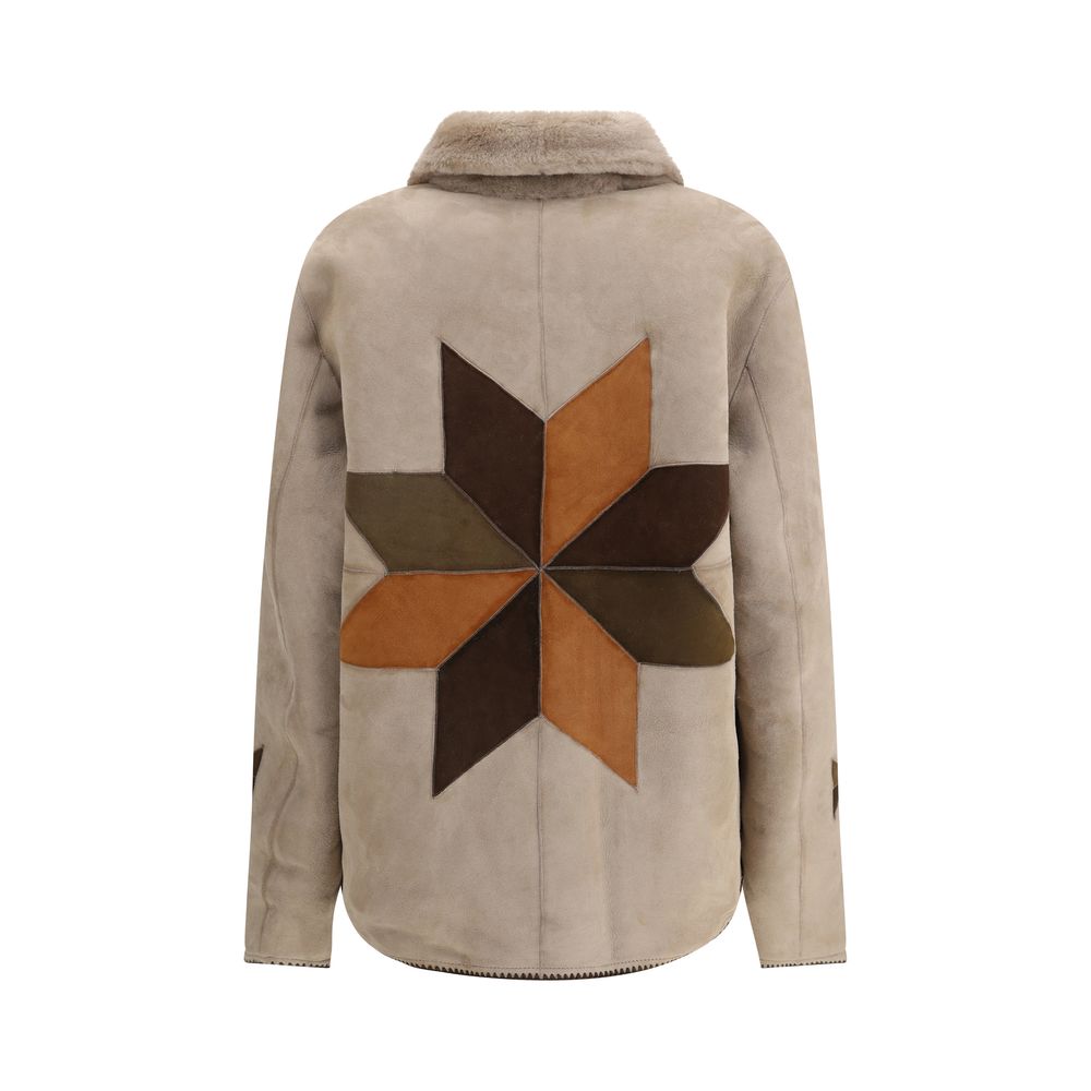 Reversible Rigel Suede Shearling Jacket