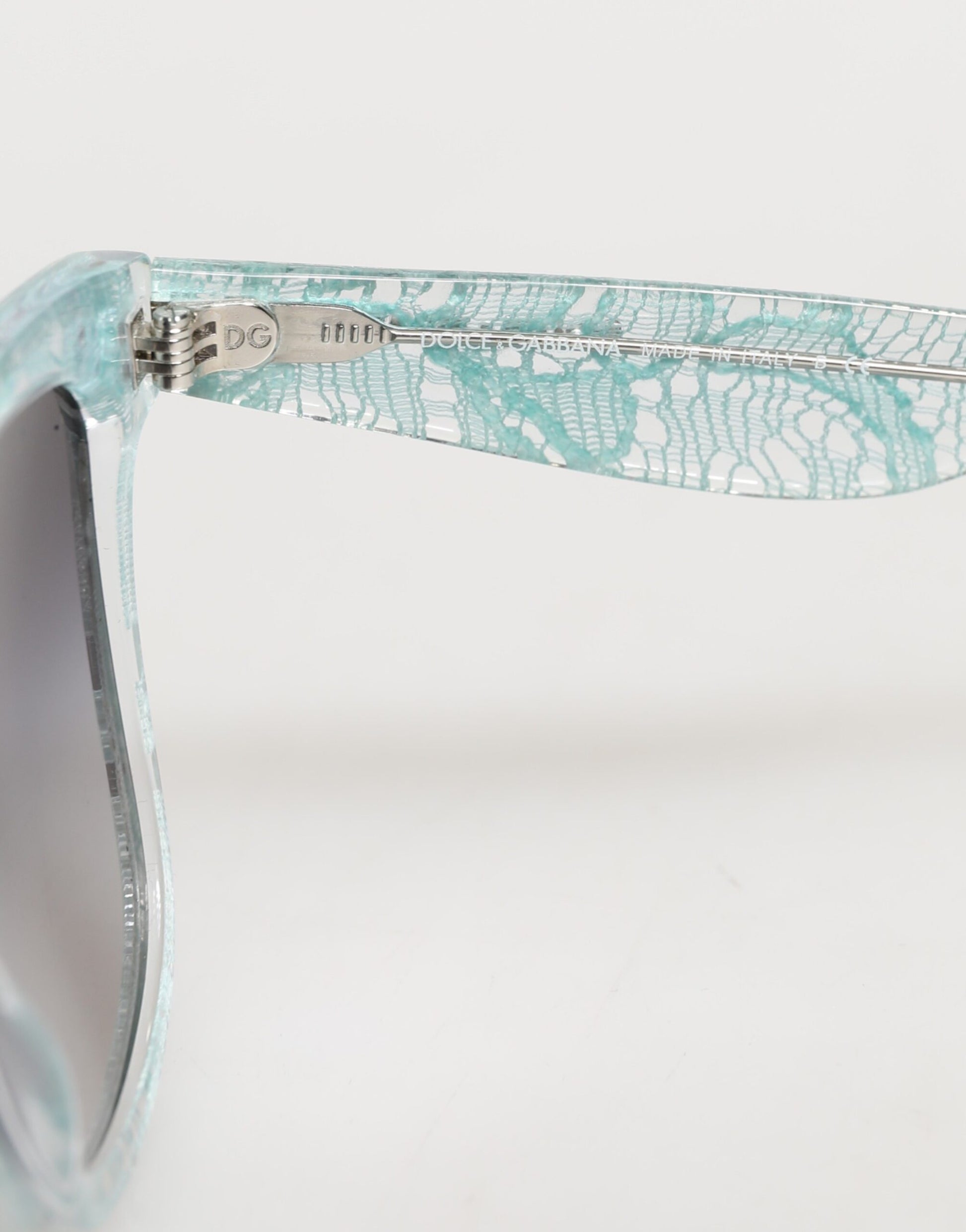DG4190 Blue Lace Acetate Rectangle Shades Sunglasses