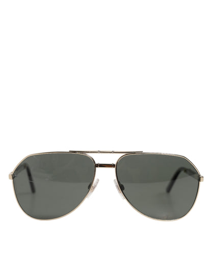 DG2106K Black Gold Plated Polarized MetalFrame Sunglasses