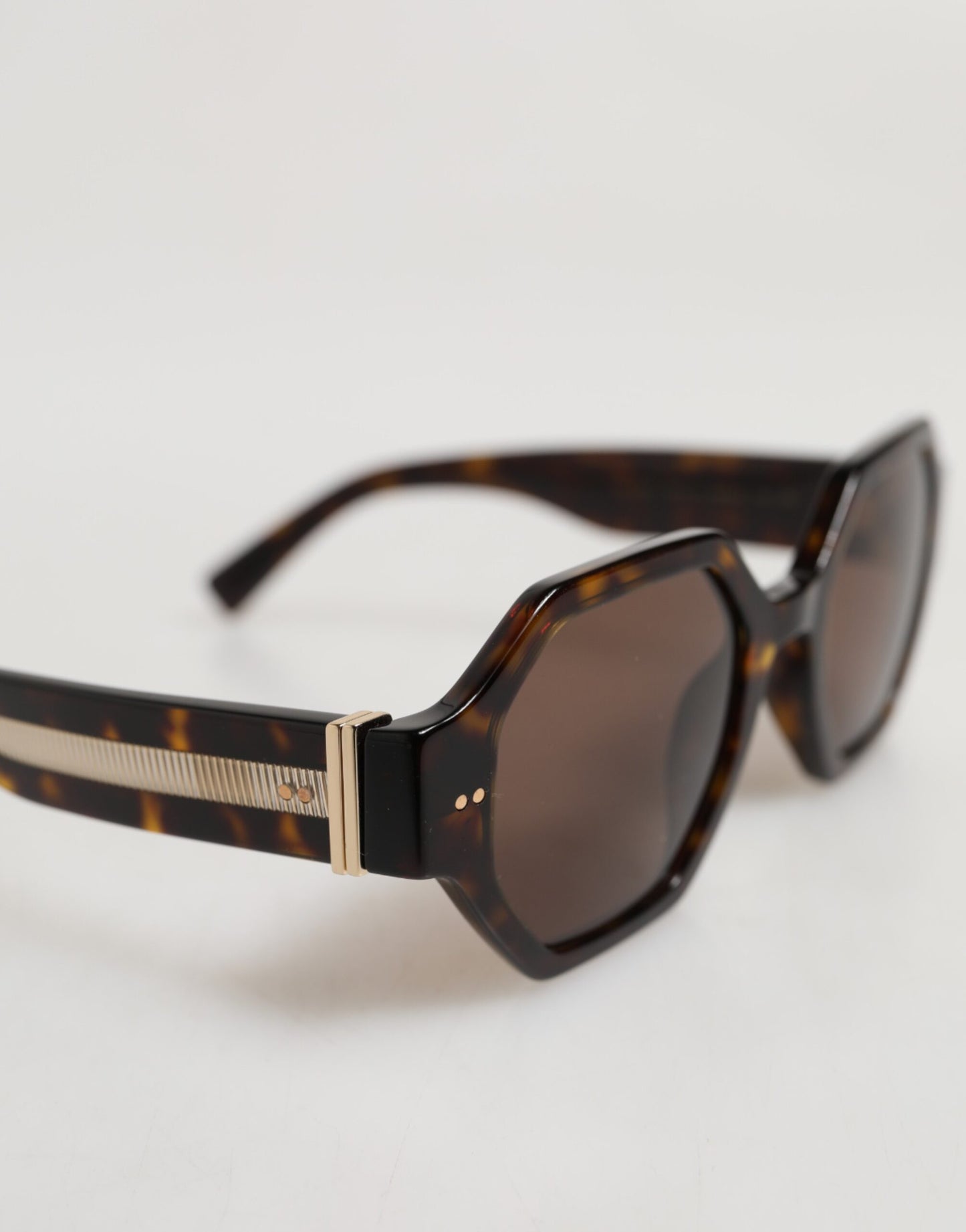 DG4379F Tortoiseshell Brown Acetate Geometric Shades Sunglasses