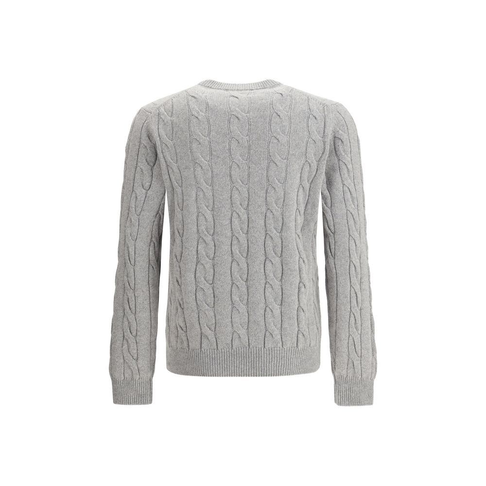 Braided-effect crewneck Sweater