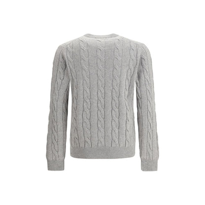 Braided-effect crewneck Sweater