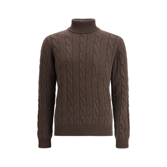 Braided Turtleneck Sweater