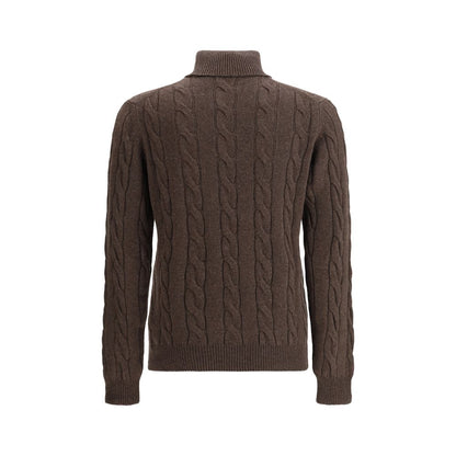 Braided Turtleneck Sweater