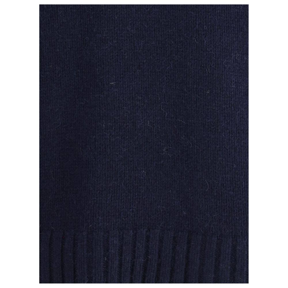 Blue Merino Wool Sweatshirt