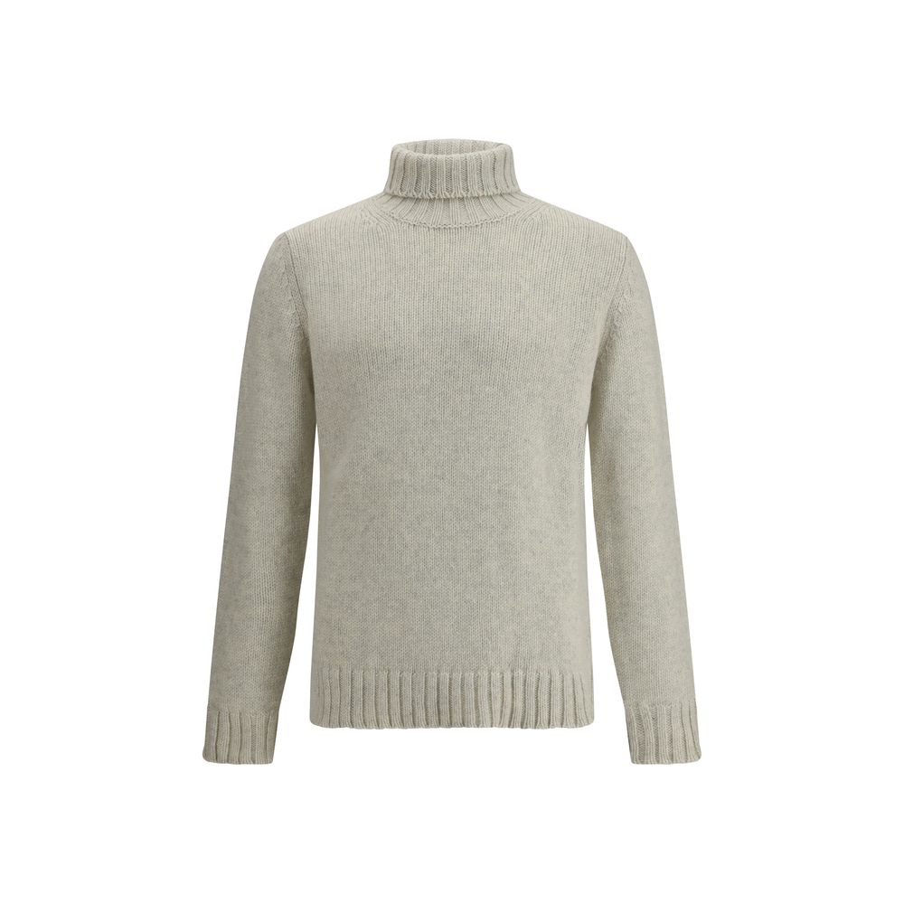 Braided-knit Turtleneck Sweater