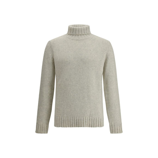 Braided-knit Turtleneck Sweater