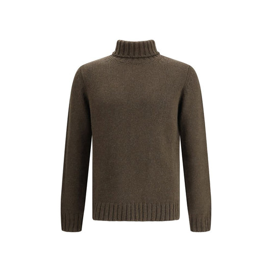 Braided-knit Turtleneck Sweater