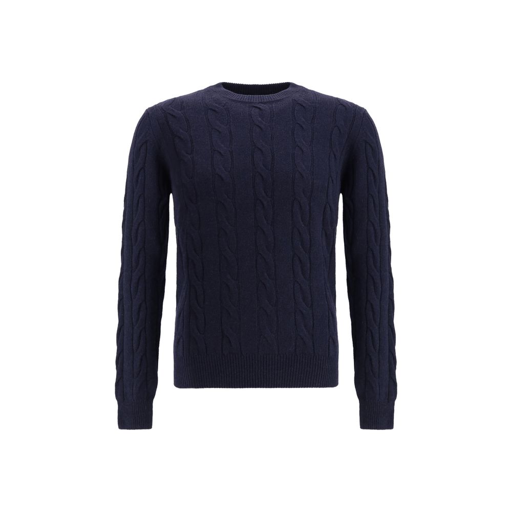 Braided-effect crewneck Sweater