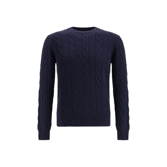 Braided-effect crewneck Sweater