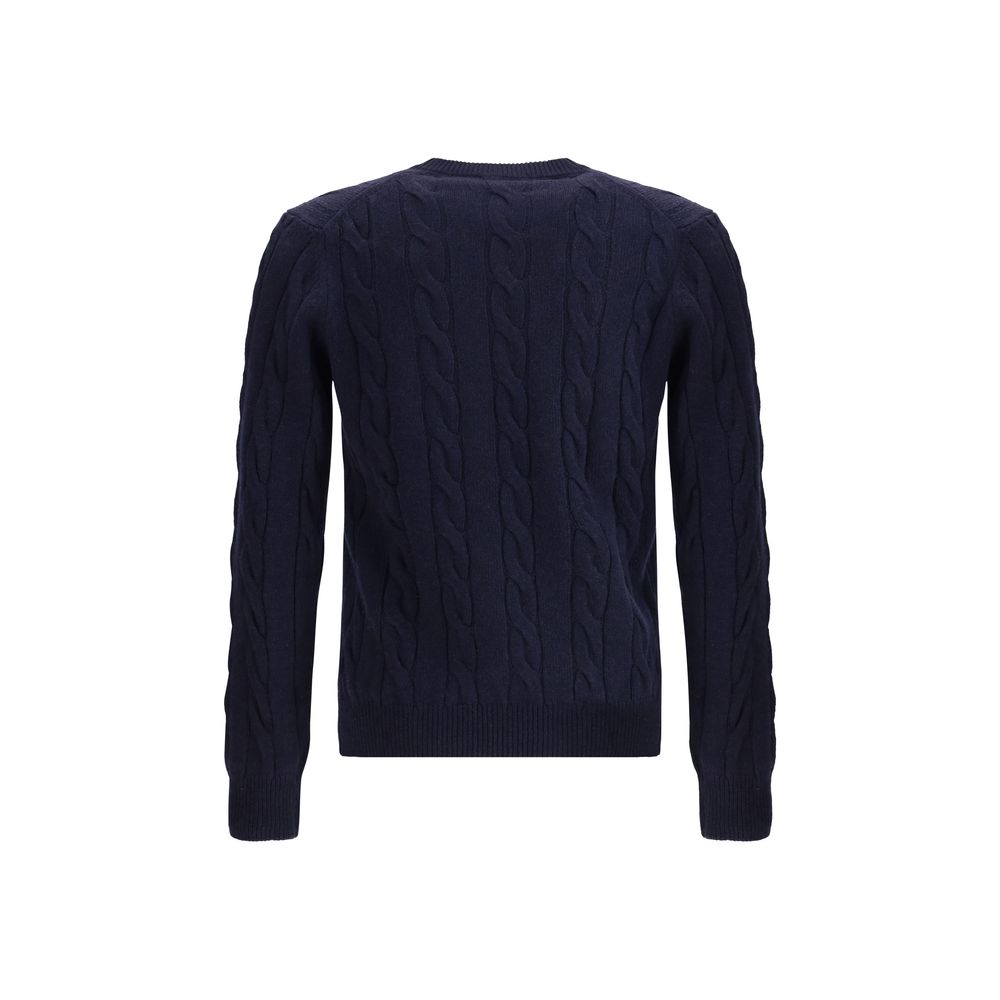Braided-effect crewneck Sweater