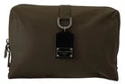 Green Nylon Logo Clutch Mens Bag Crossbody Shoulder