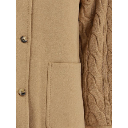 Double-breasted Jacket with contrasted sleeves