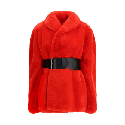 Wrap Faux Fur Coat