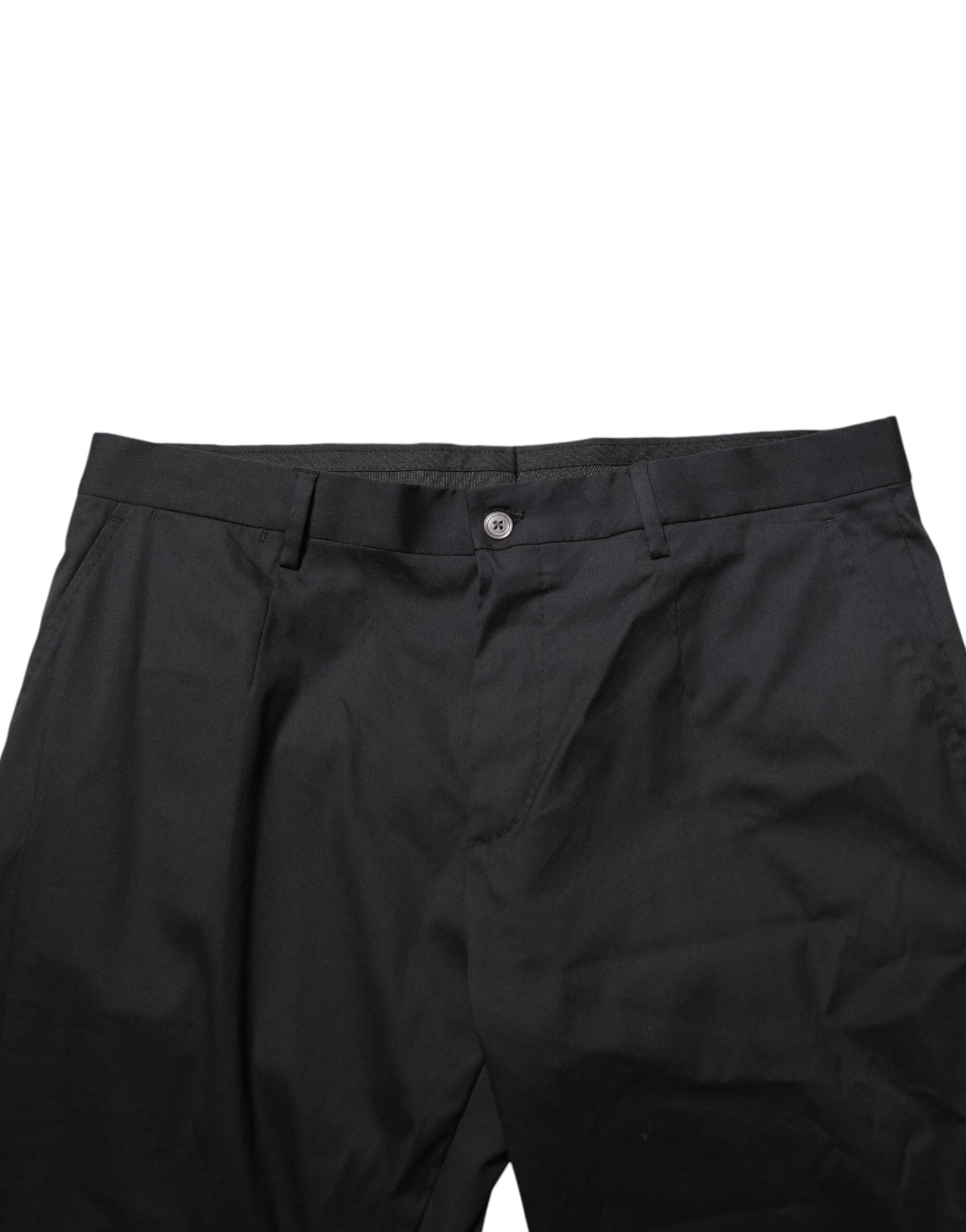 Black Cotton Formal Dress Men Trouser Pants