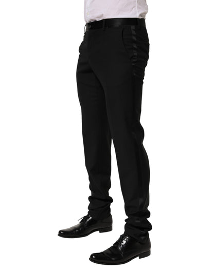 Black Wool Formal Dress Men Trouser Pants