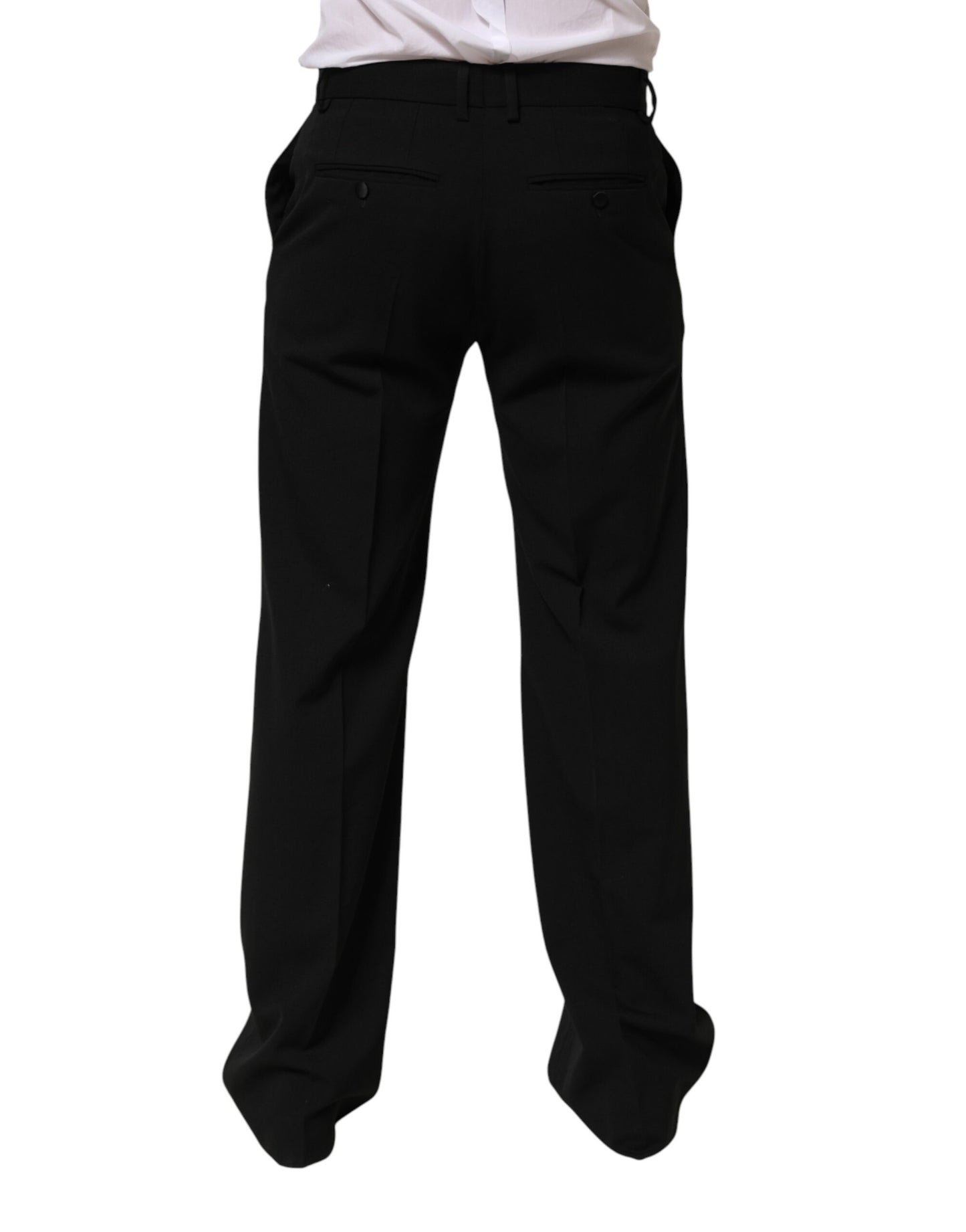Black Wool Formal Dress Men Trouser Pants
