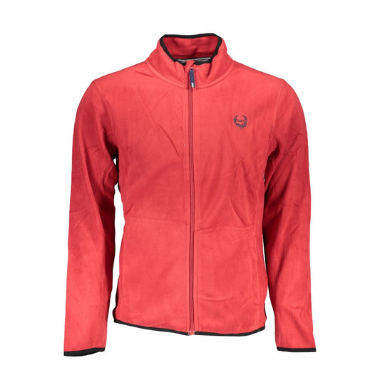 Red Polyester Sweatshirt