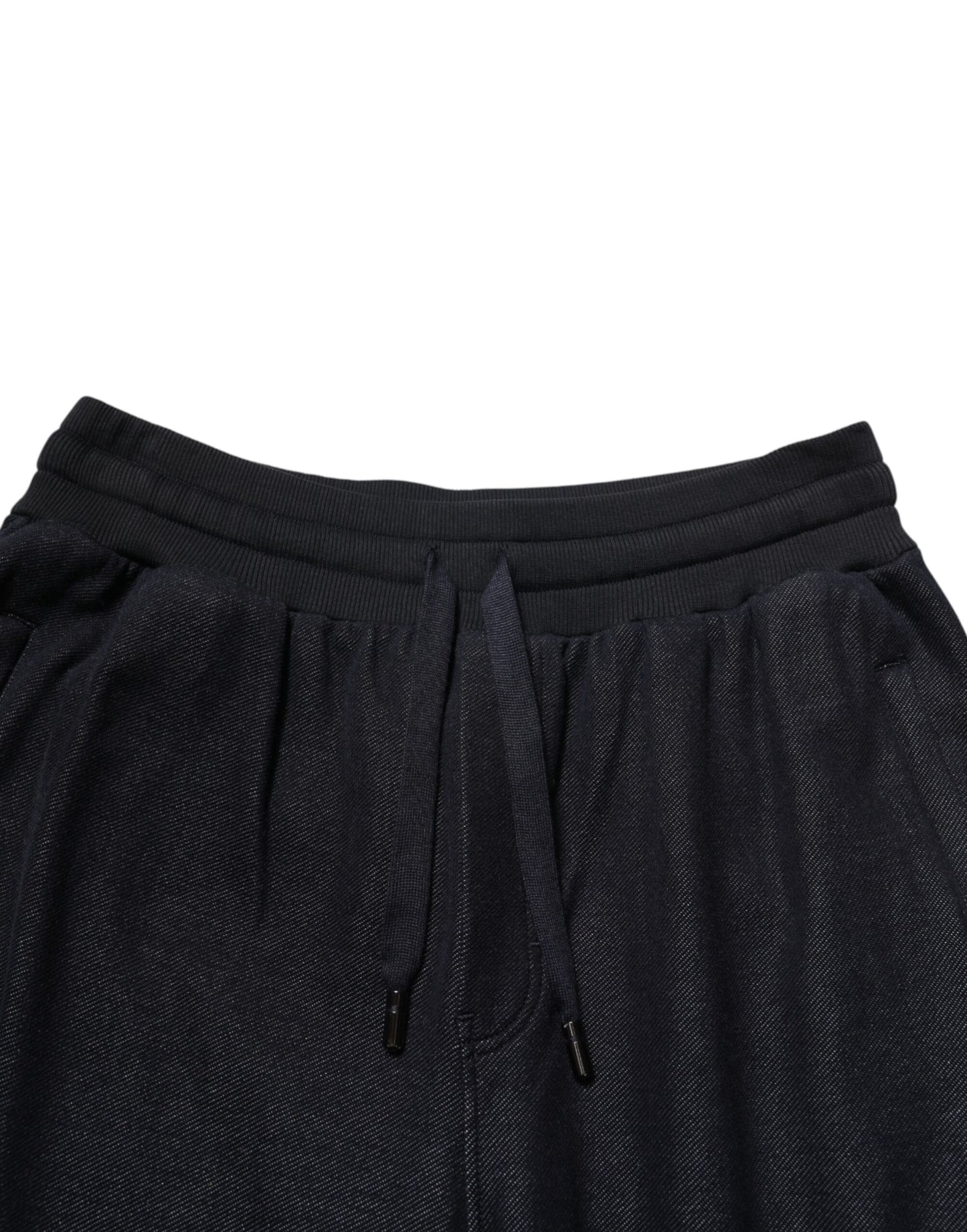Black Cotton Blend Drawstring Jogger Jogger Pants